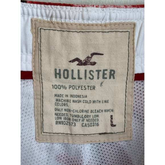 Vintage Hollister Mens Hibiscus Floral Board Shorts Brown Red Large - Picture 5 of 7